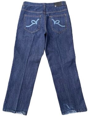 Vintage Y2K Rocawear Blue Denim Jeans Embroidered Pants